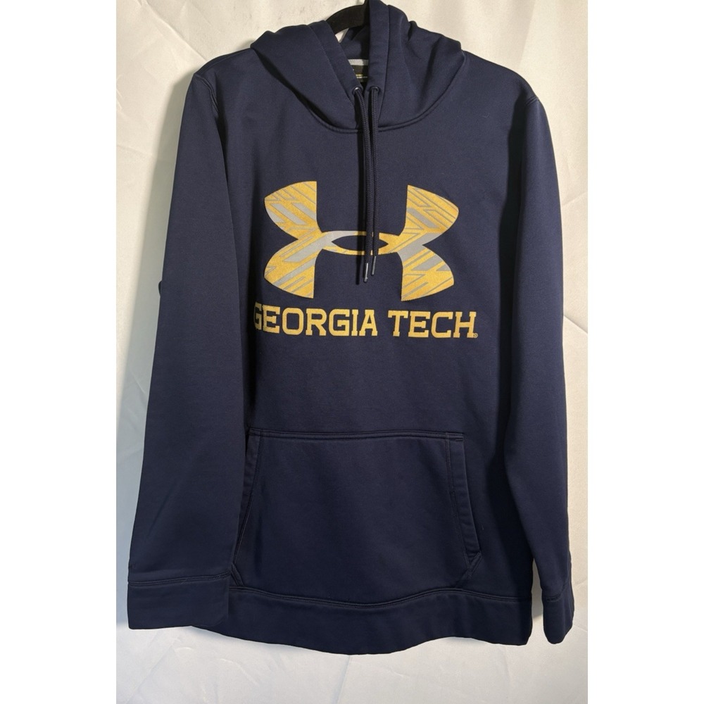 Under Armour Hoodie Size M Georgia Tech‎ Long Sleeve Draw String